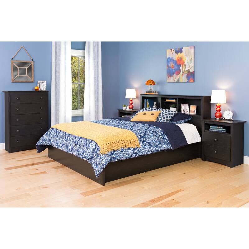 Copper Grove Parkhill Washed Black 2-drawer Nightstand