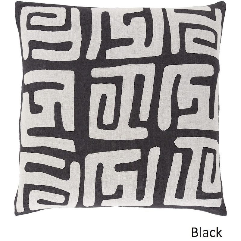 Decorative Abington 18-inch Poly or Feather Down Filled Throw Pillow