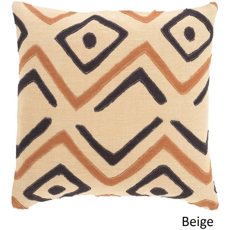 Decorative Akio 18-inch Poly or Feather Down Filled Throw Pillow
