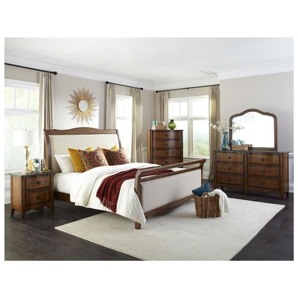 Shop Luciano Traditional Upholstered Bed - Free Shipping Today ...