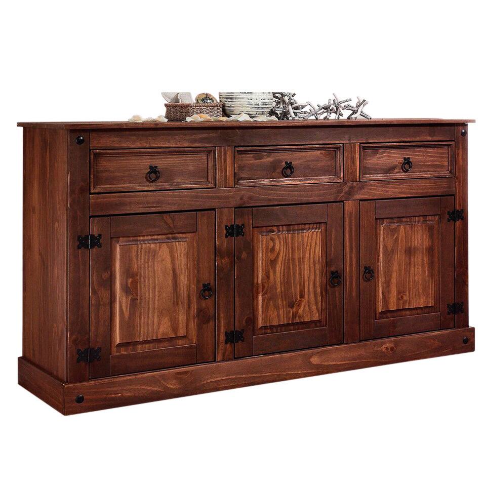 Southwest Style Pine Wood Credenza