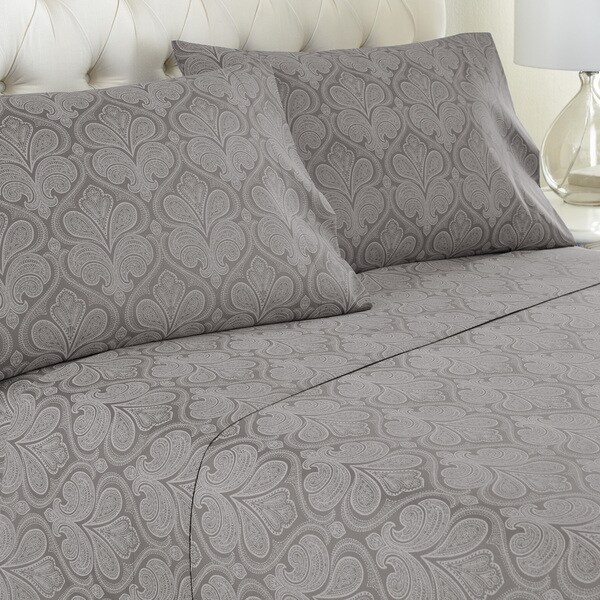 Amraupur Overseas Paisley Printed 4-piece Sheet Set