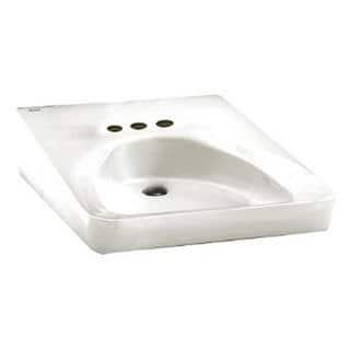 American Standard Wall-Mount Porcelain 27.00 20.00 Bathroom Sink 9141.011.020 White