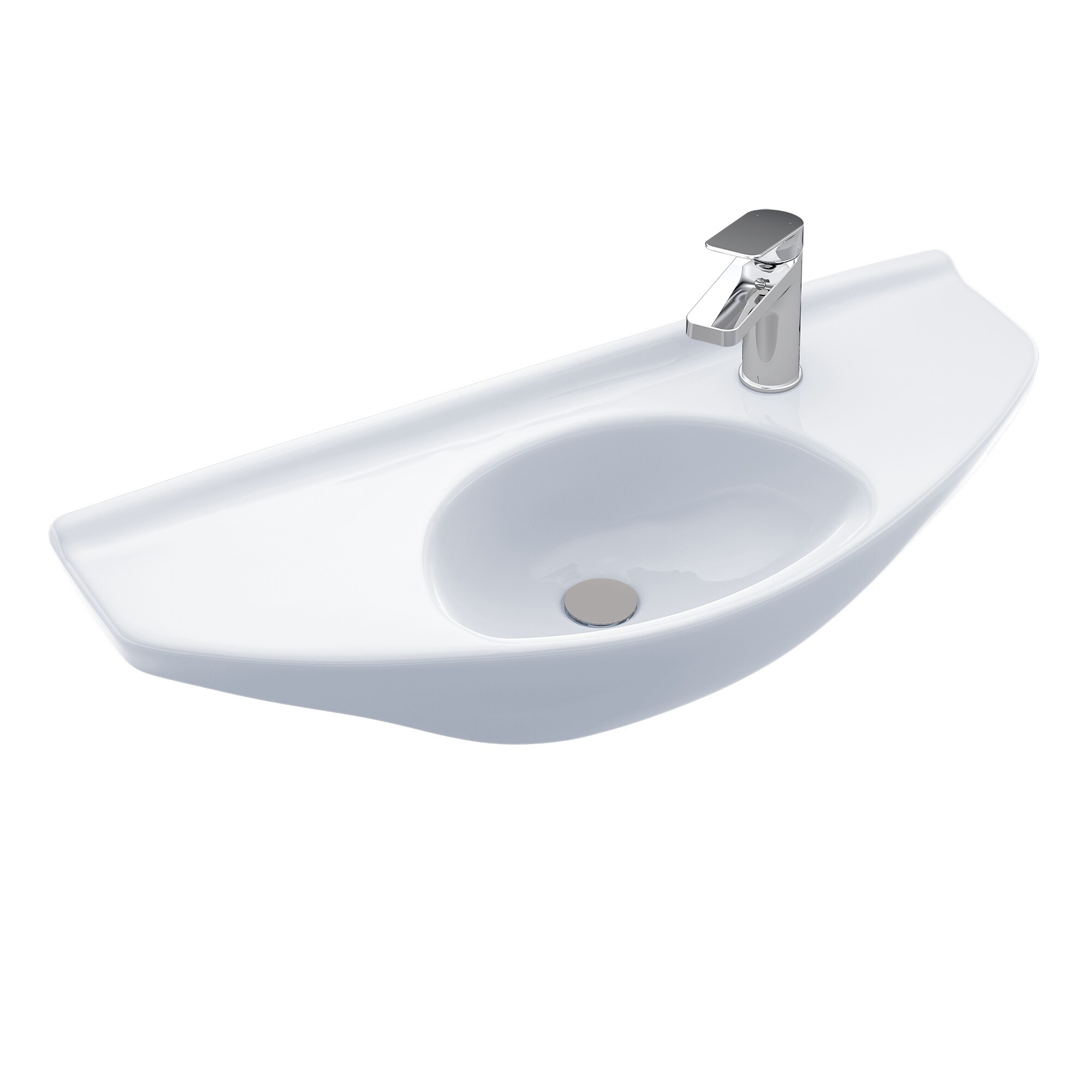 TOTO Supreme Wall Mount Porcelain Bathroom Sink Cotton White LT241G#01 for sale online 