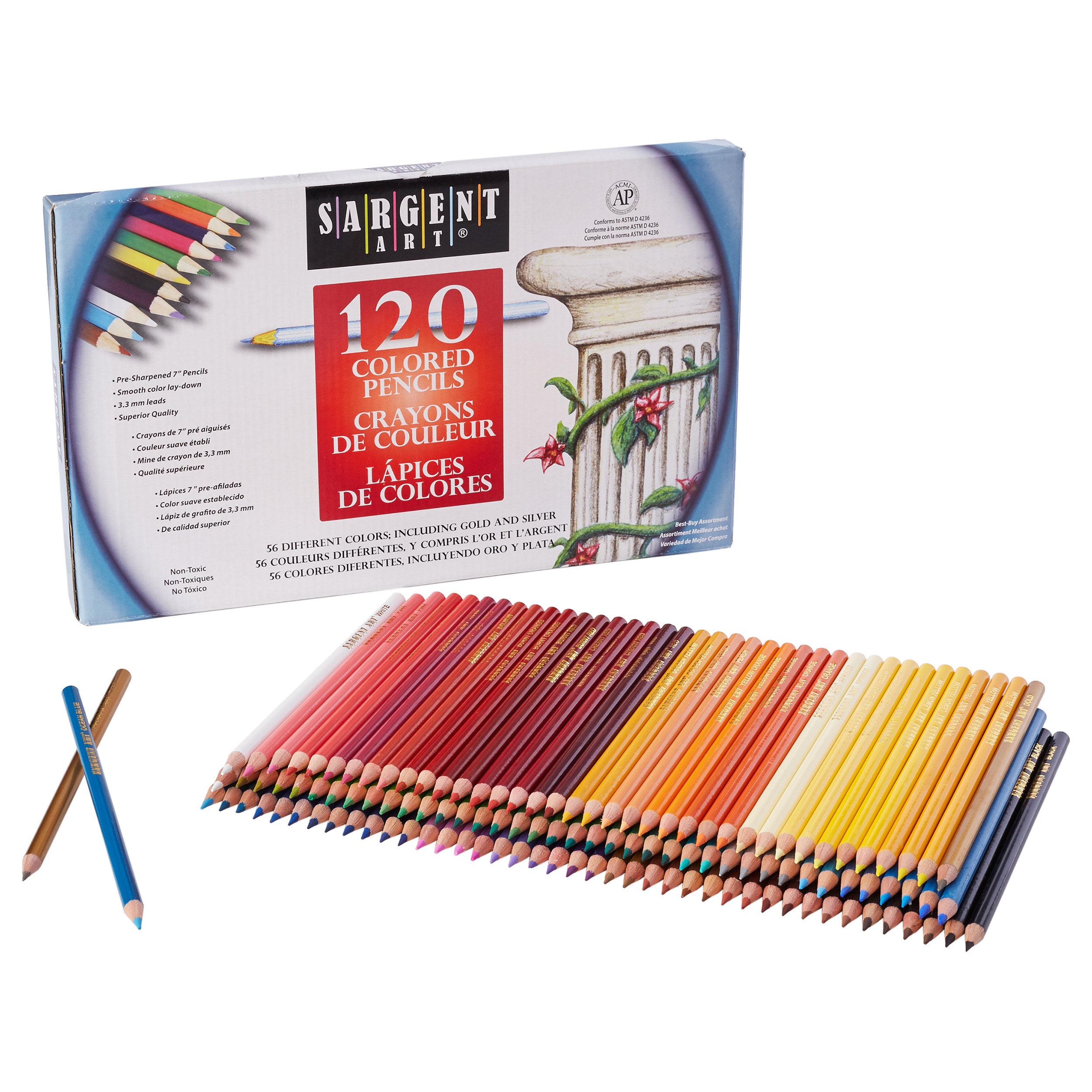 Sargent Art Colored Pencils - 48-Pc. Colored Pencils - Yahoo Shopping