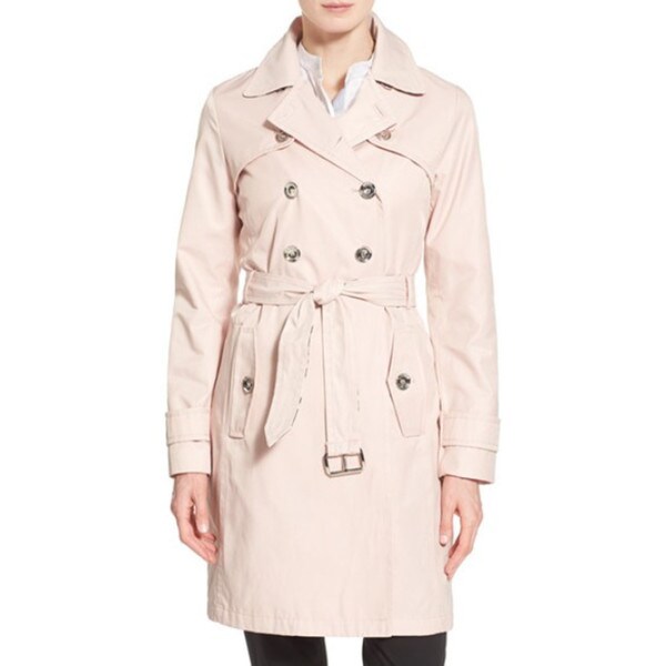 Laundry by Shelli Segal Womens Dusty Pink Trench Coat   18469269