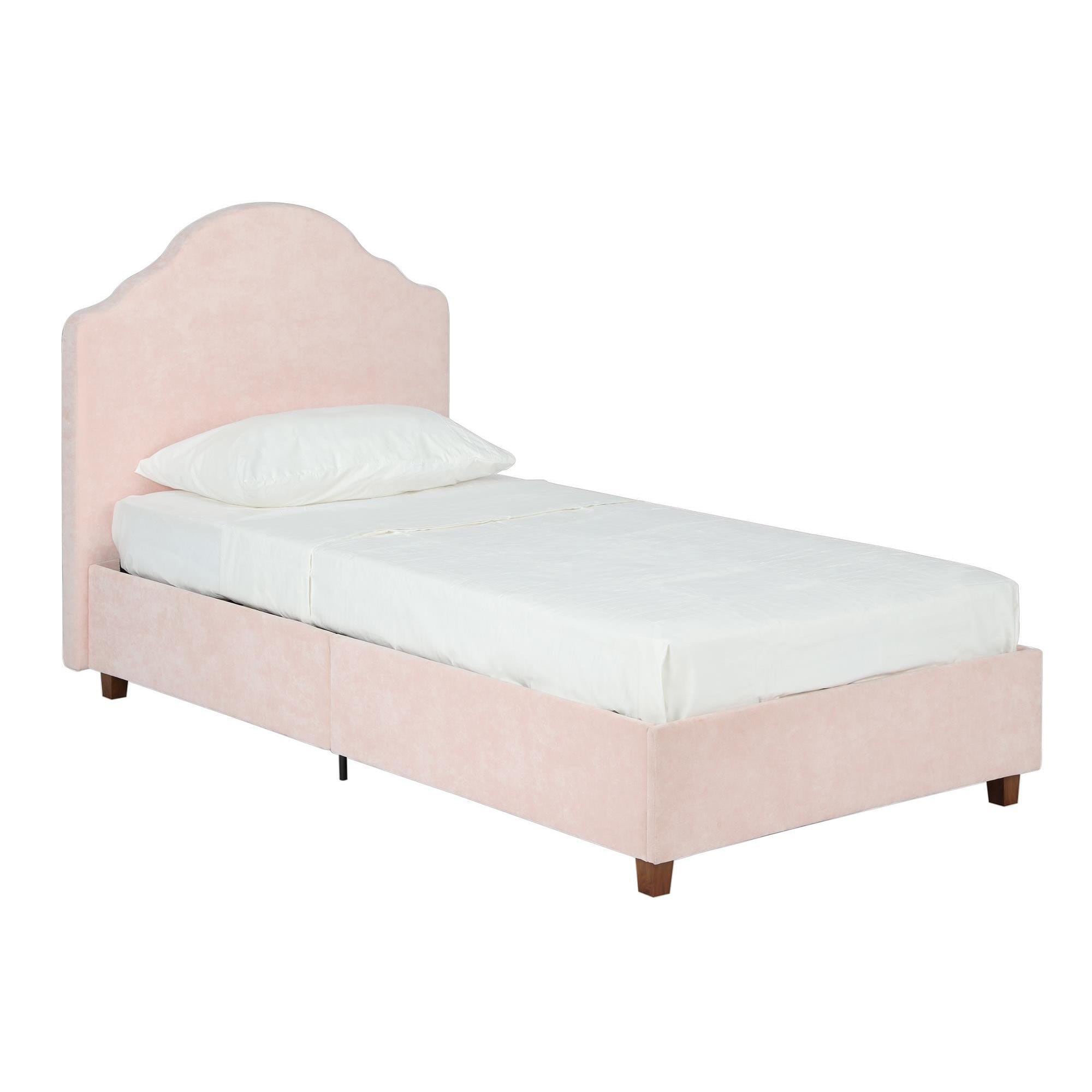 Dhp Savannah Pink Upholstered Twin Bed Overstock 11520032