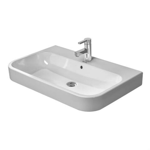 Duravit Happy D Console White Alpin Porcelain Bathroom Sink