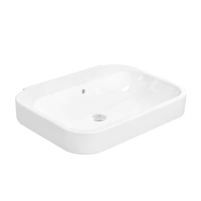 Duravit Happy D Pedestal/Shroud Porcelain Bathroom Sink 2316600030 White Alpin