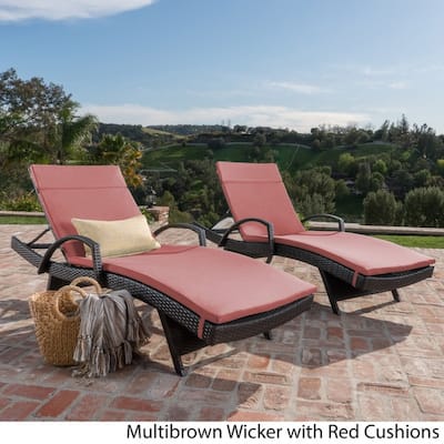 Buy Red Wicker Outdoor Chaise Lounges Online At Overstock Our