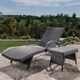 Toscana Outdoor 2-piece Wicker Armed Chaise Lounge Set by Christopher Knight Home - Thumbnail 2