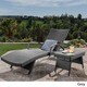 Toscana Outdoor 2-piece Wicker Armed Chaise Lounge Set by Christopher Knight Home - Thumbnail 1