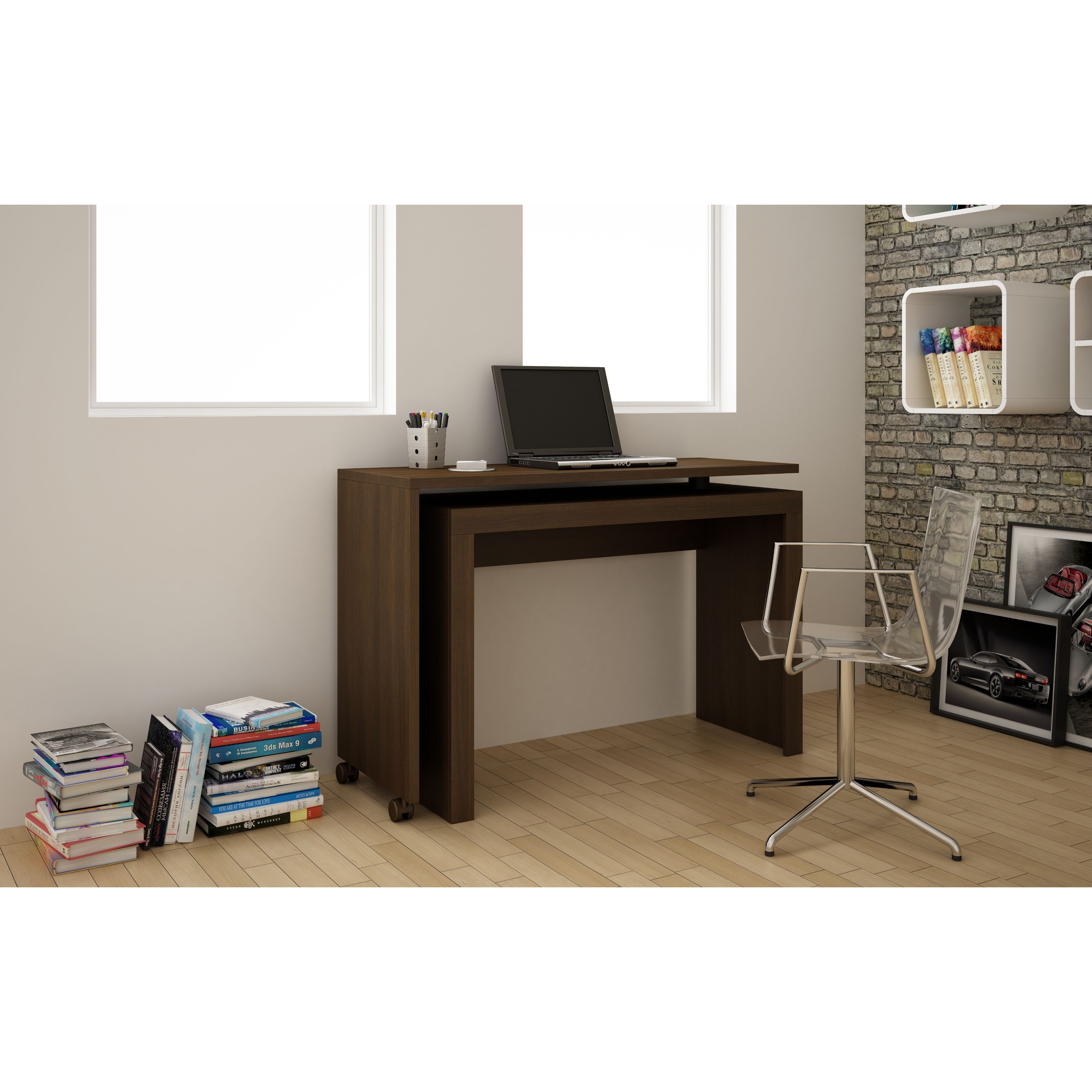 Manhattan Comfort Innovative Calabria Nested Desk Overstock 11521047