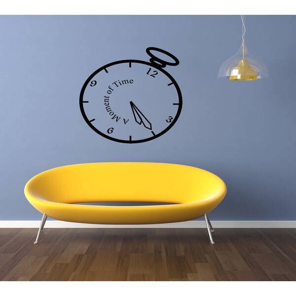 A Moment in Time Clock Wall Art Sticker Decal Shopping