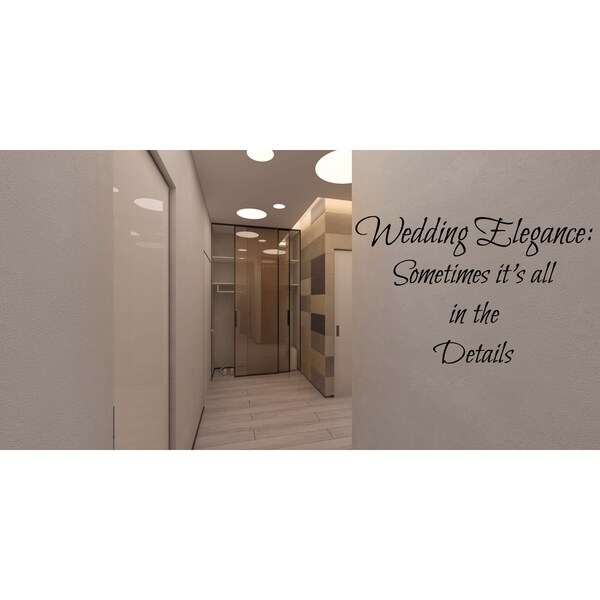 Shop With This Ring I Thee Wed quote Wall Art Sticker
