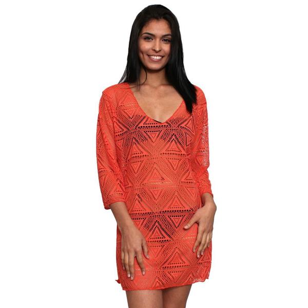 Women's Beach Dress Cover Up Crochet Long Sleeve Swimwear Sexy Bikini Swimsuit