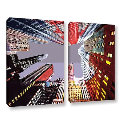 ArtWall Niel Hemsley's 'Look Up' 2-piece Gallery Wrapped Canvas Set - Multi