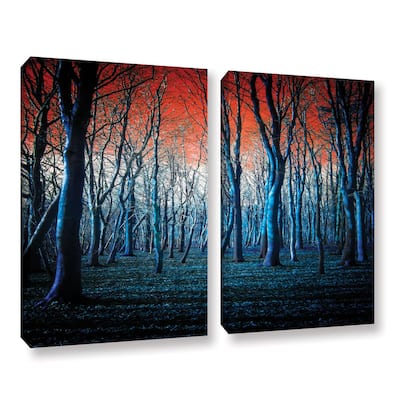 ArtWall Niel Hemsley's 'The Blue Forest' 2-piece Gallery Wrapped Canvas Set