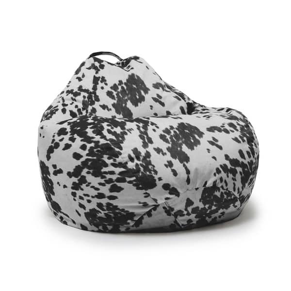 Beansack Joe Cow Print Teardrop Bean Bag Chair Beansack Joe Cow Print Teardrop Bean Bag Chair