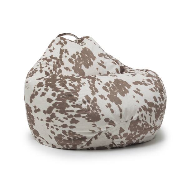 Shop Beansack Big Joe Cow Print Teardrop Bean Bag Chair Free