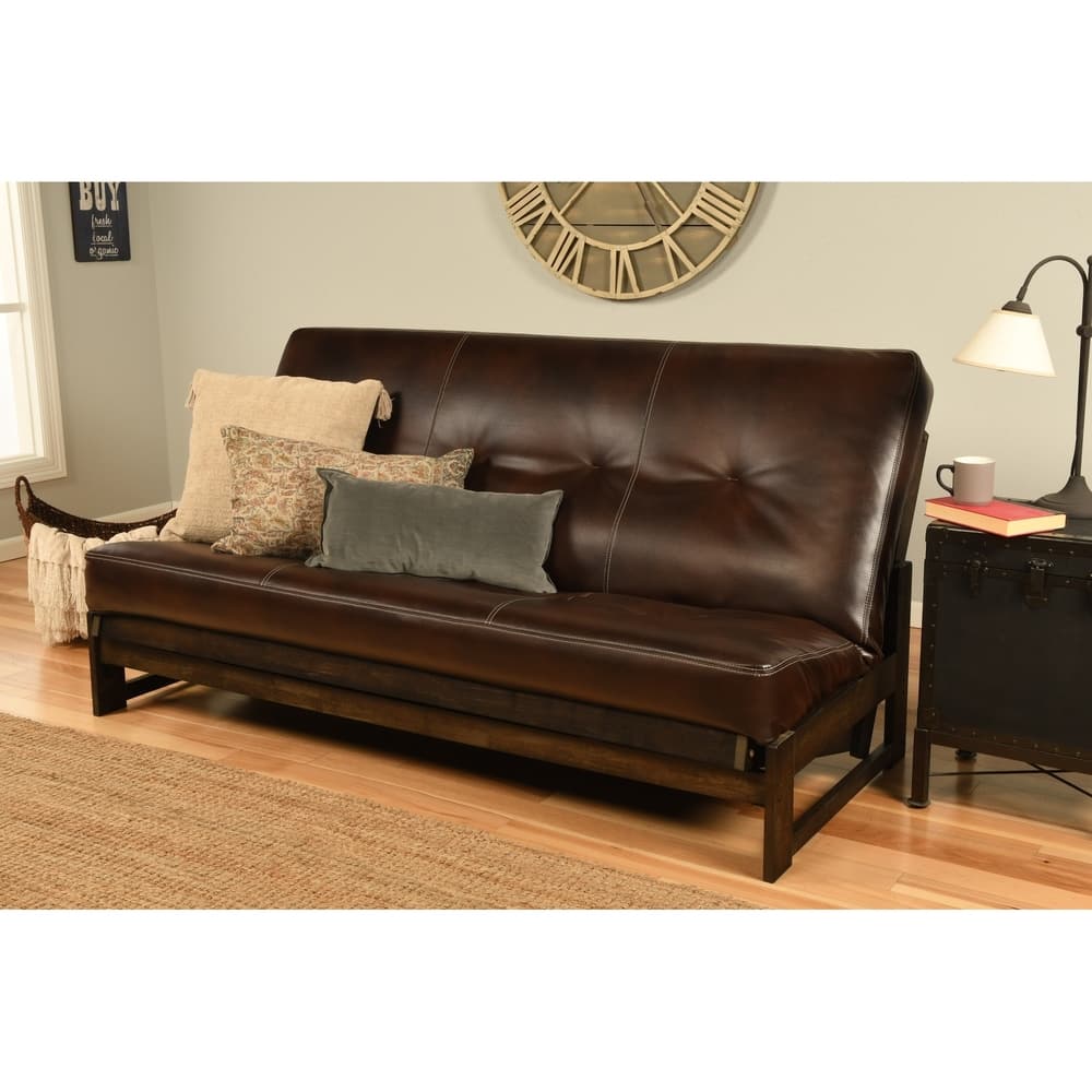 Copper Grove Uncompahgre Rustic Mocha Futon Set with Mattress