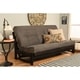 preview thumbnail 11 of 45, Copper Grove Uncompahgre Rustic Mocha Futon Set with Mattress Suede Grey