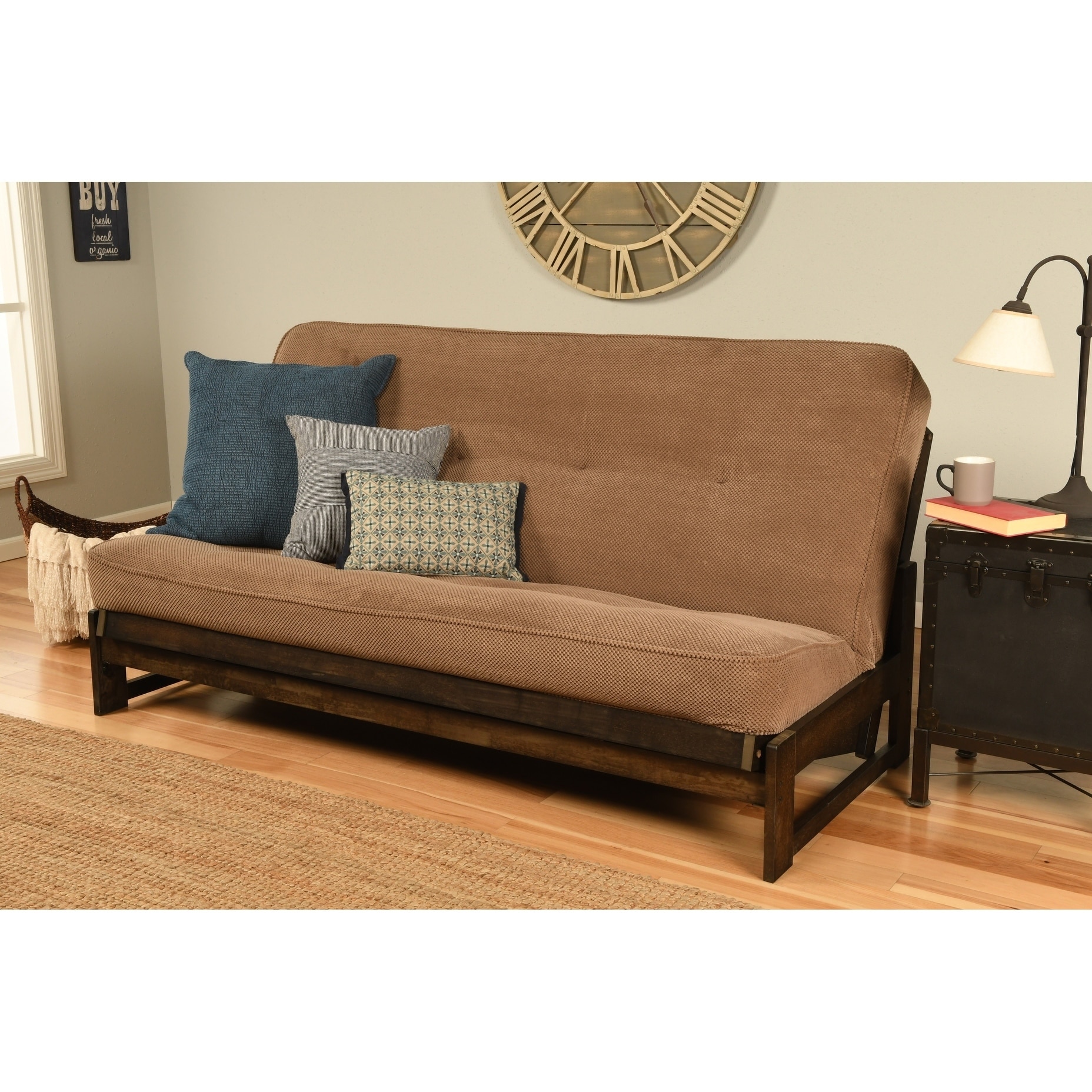 Microfiber futon hotsell sofa bed