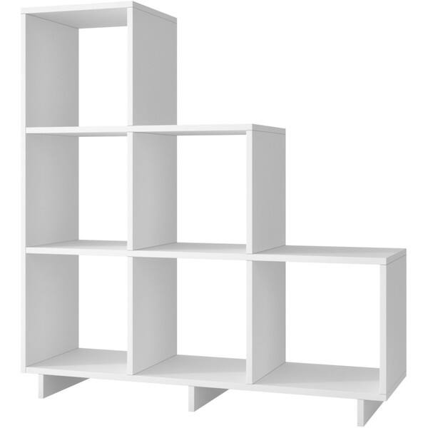 Accentuations by Manhattan Comfort Sophisticated Cascavel Stair Cubby with 6 Cube Shelves Accentuations by Manhattan Comfort Sophisticated Cascavel Stair Cubby with 6 Cube Shelves