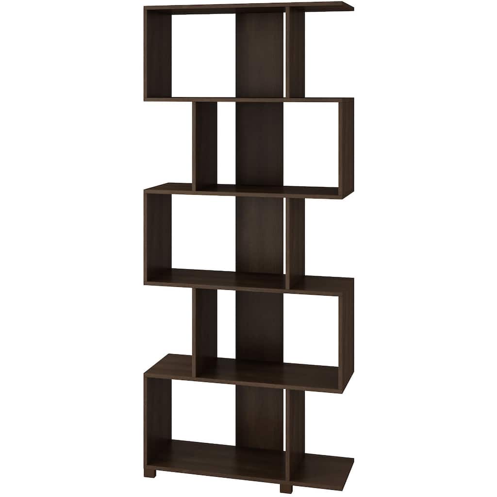 Manhattan Comfort Charming Petrolina 5-shelf Z-Shelf