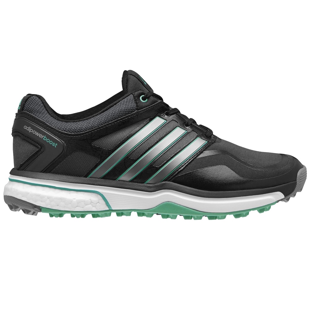 Adidas Adipower Sport Boost Golf Shoes Ladies CLOSEOUT Black/Silver/Green  (As Is Item) - Bed Bath & Beyond - 18722665
