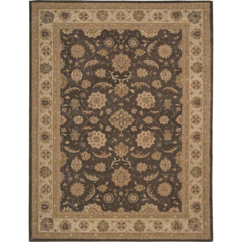 Nourison Heritage Hall HE18 Area Rug - 5'6" x 8'6" - Brown - Rectangle