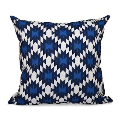 Jodhpur Kilim Geometric Print 18-inch Throw Pillow