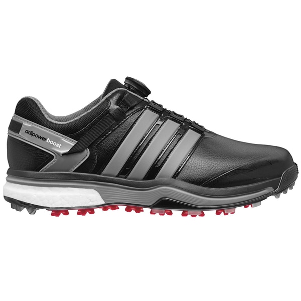 Adidas Adipower BOA Boost Golf Shoes CLOSEOUT Black/Metallic/Black