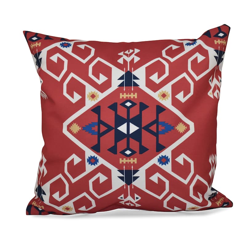 Jodhpur Medallion Geometric Print 16-inch Throw Pillow