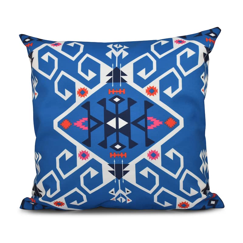 Jodhpur Medallion Geometric Print 16-inch Throw Pillow