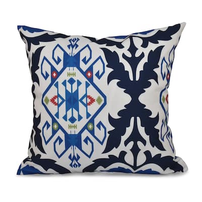 Bombay Medallion Geometric Print 16-inch Throw Pillow