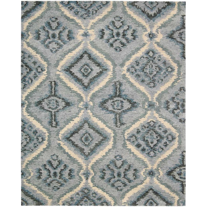 Nourison Tahoe Modern MTA06 Area Rug - 3'9" x 5'9" - Blue - Runner/Rectangle