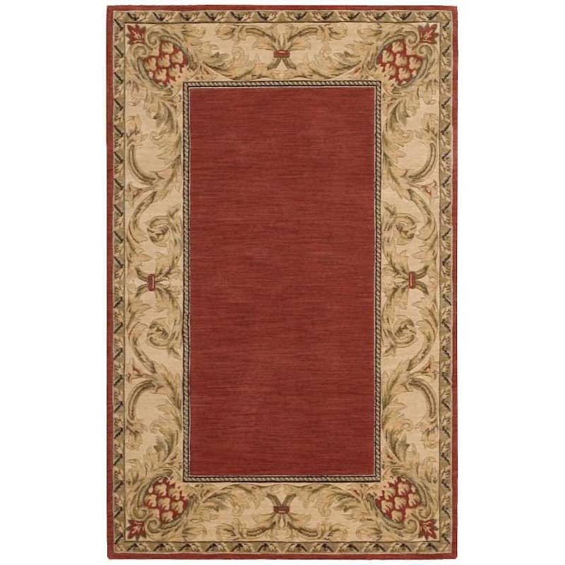 Nourison Gpart Area Rug - 3' 6" x 5' 6" - Red - Rectangle