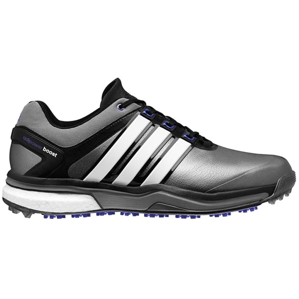 Shop Adidas Adipower Boost Golf Shoes CLOSEOUT Silver/White/Night Flash ...