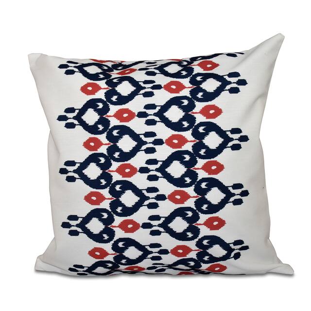 Boho Chic Geometric Print 18-inch Throw Pillow
