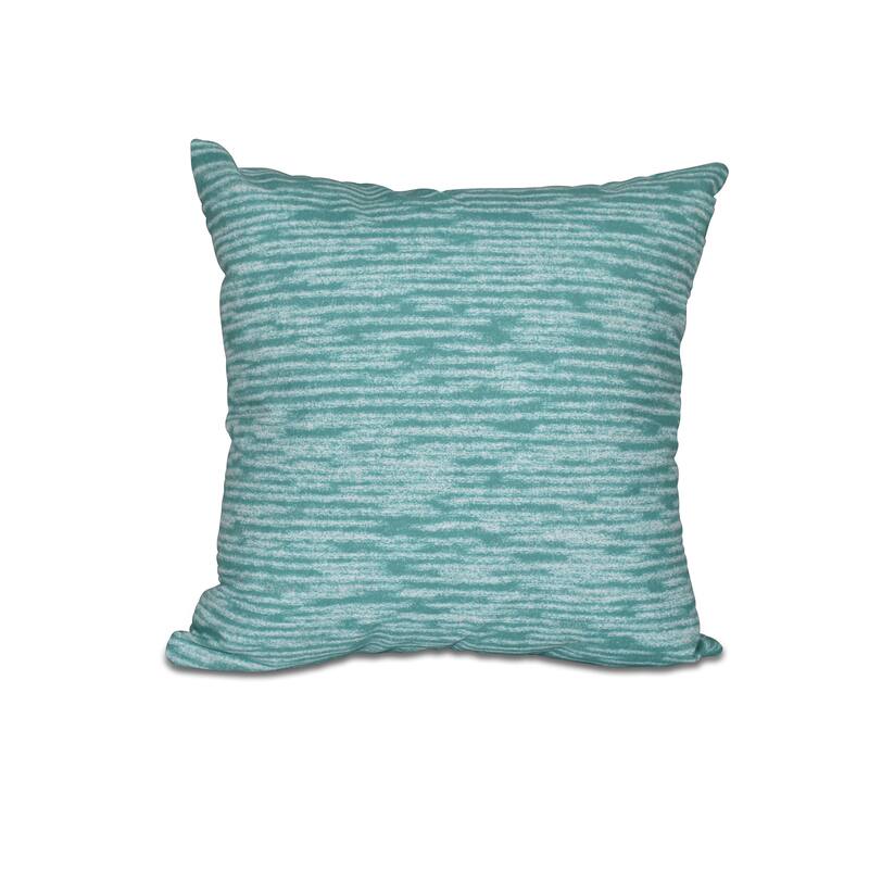 Marled Knit Geometric Print 18-inch Throw Pillow