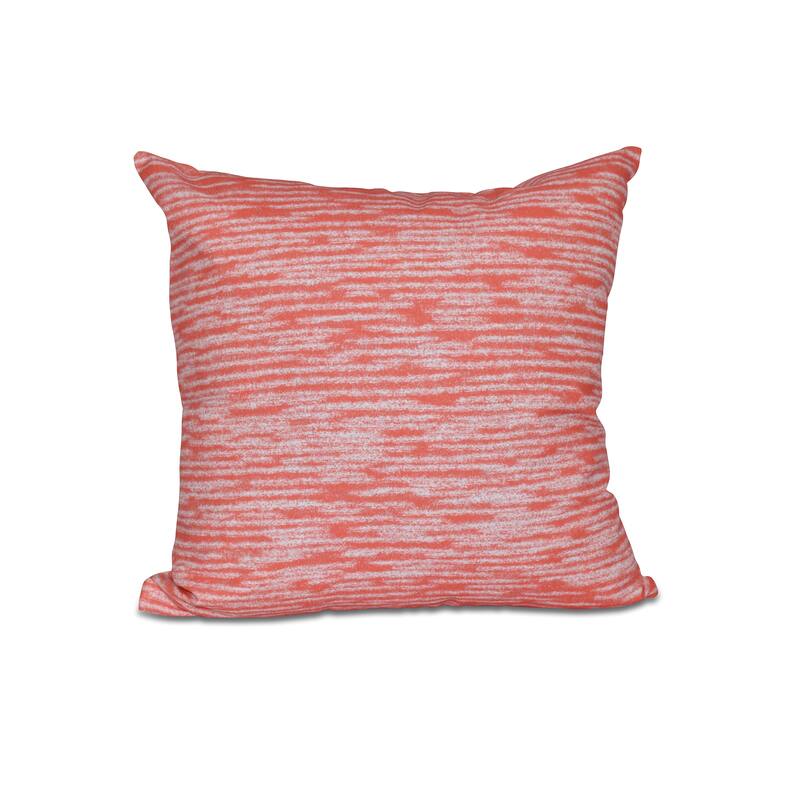 Marled Knit Geometric Print 18-inch Throw Pillow