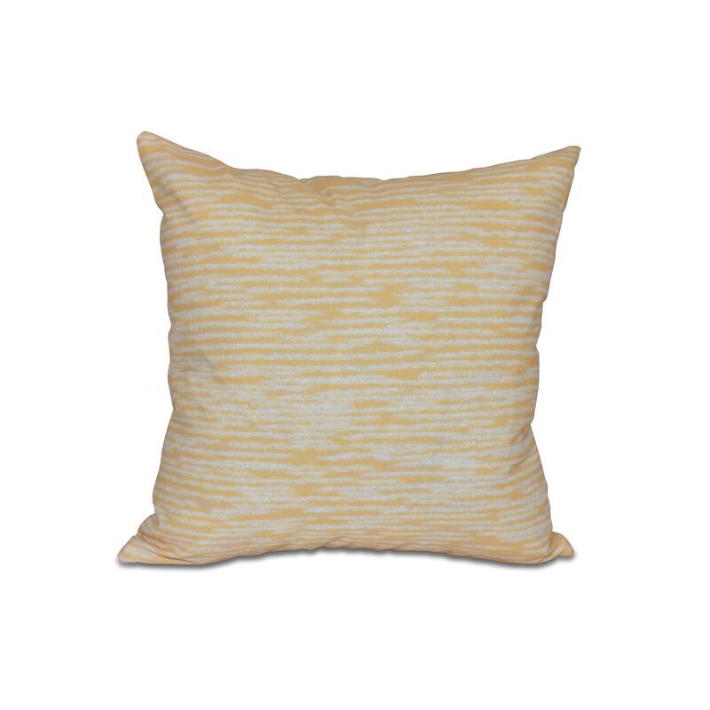 Marled Knit Geometric Print 18-inch Throw Pillow