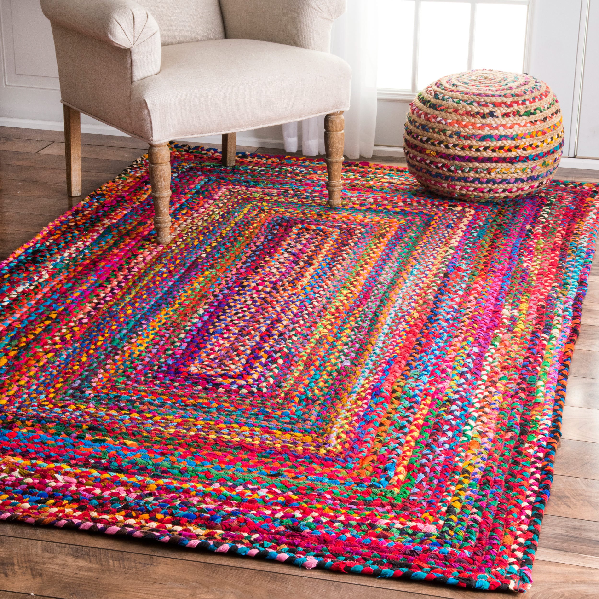 Shop The Curated Nomad Grove Handmade Braided Rug (7'6 x 9'6) Free