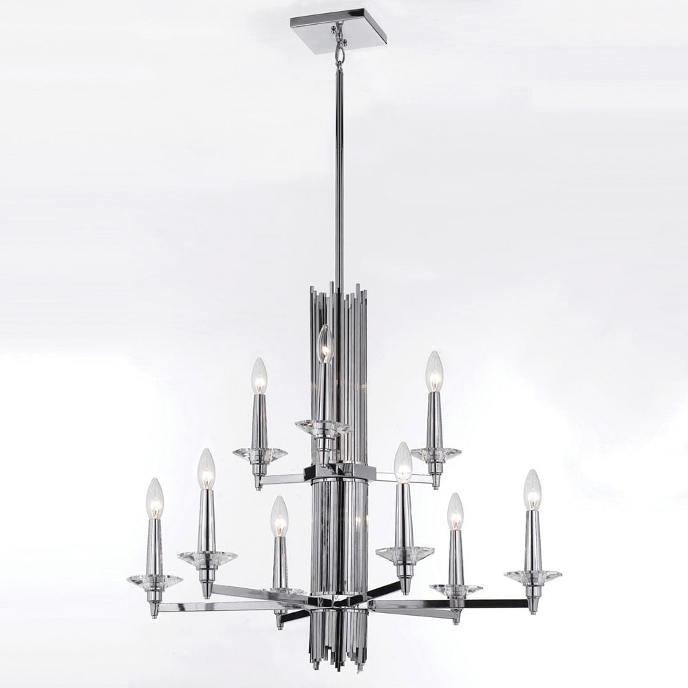 8409 Chandelier (Chrome) - Chandeliers For Bedrooms by Overstock.com