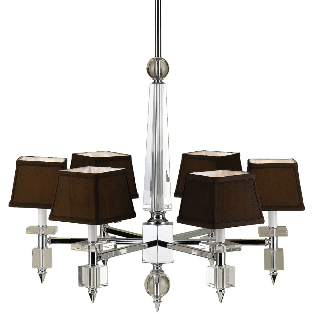 6685 6-Light Crystal Chandelier (Chrome) - Chandeliers For Bedrooms by Overstock.com