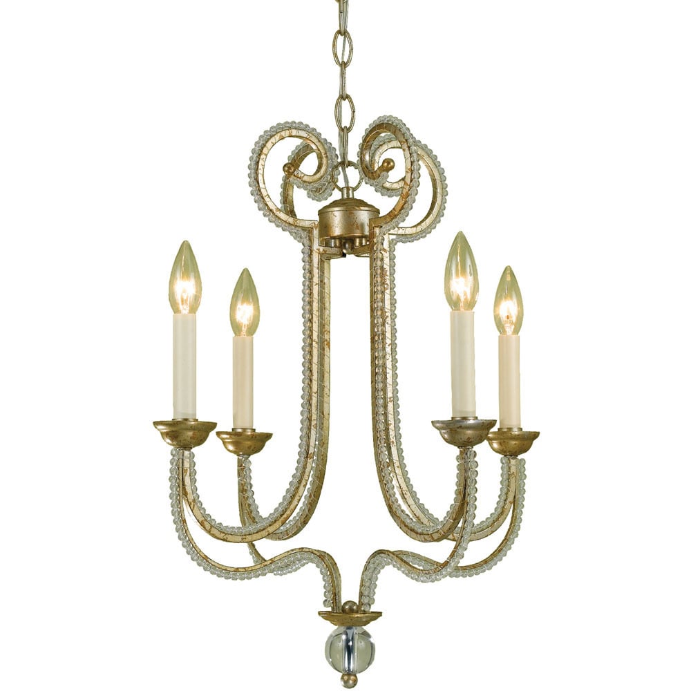 6773 4-Light Chandelier (Soft Gold) - Chandeliers For Bedrooms by Overstock.com