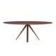 preview thumbnail 2 of 2, Saloom Nova 42 x 80 Ellipse Maple Smooth Top Custom Dining Table in Walnut Finish