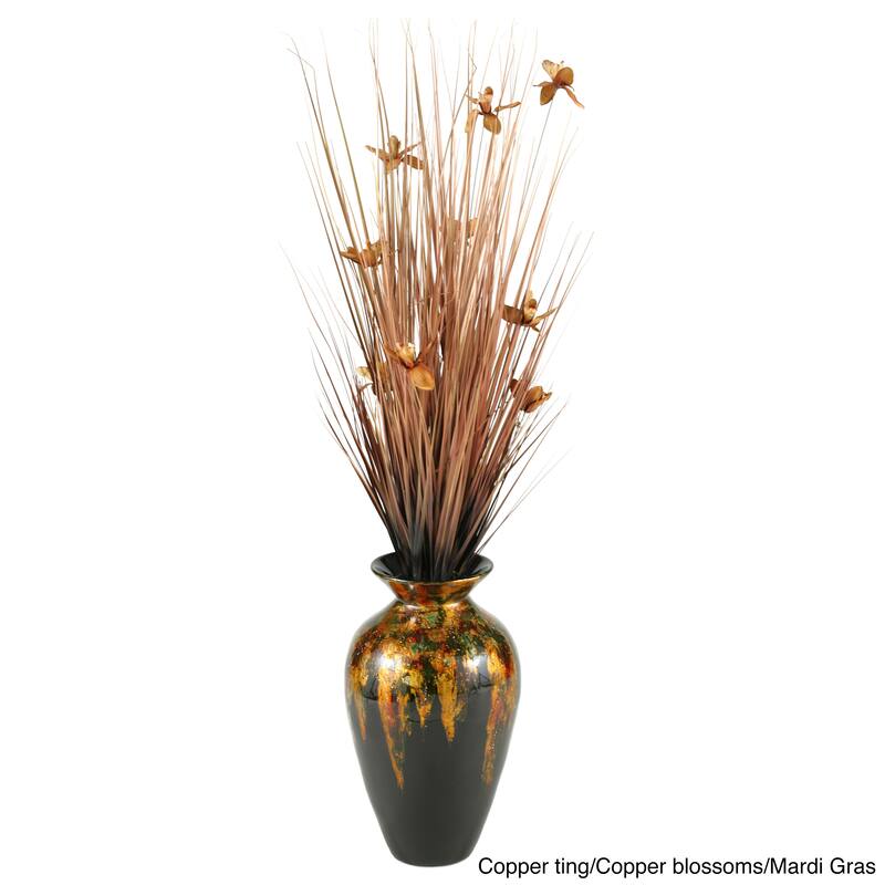 Blossoms in Bamboo Vase - Copper with Copper