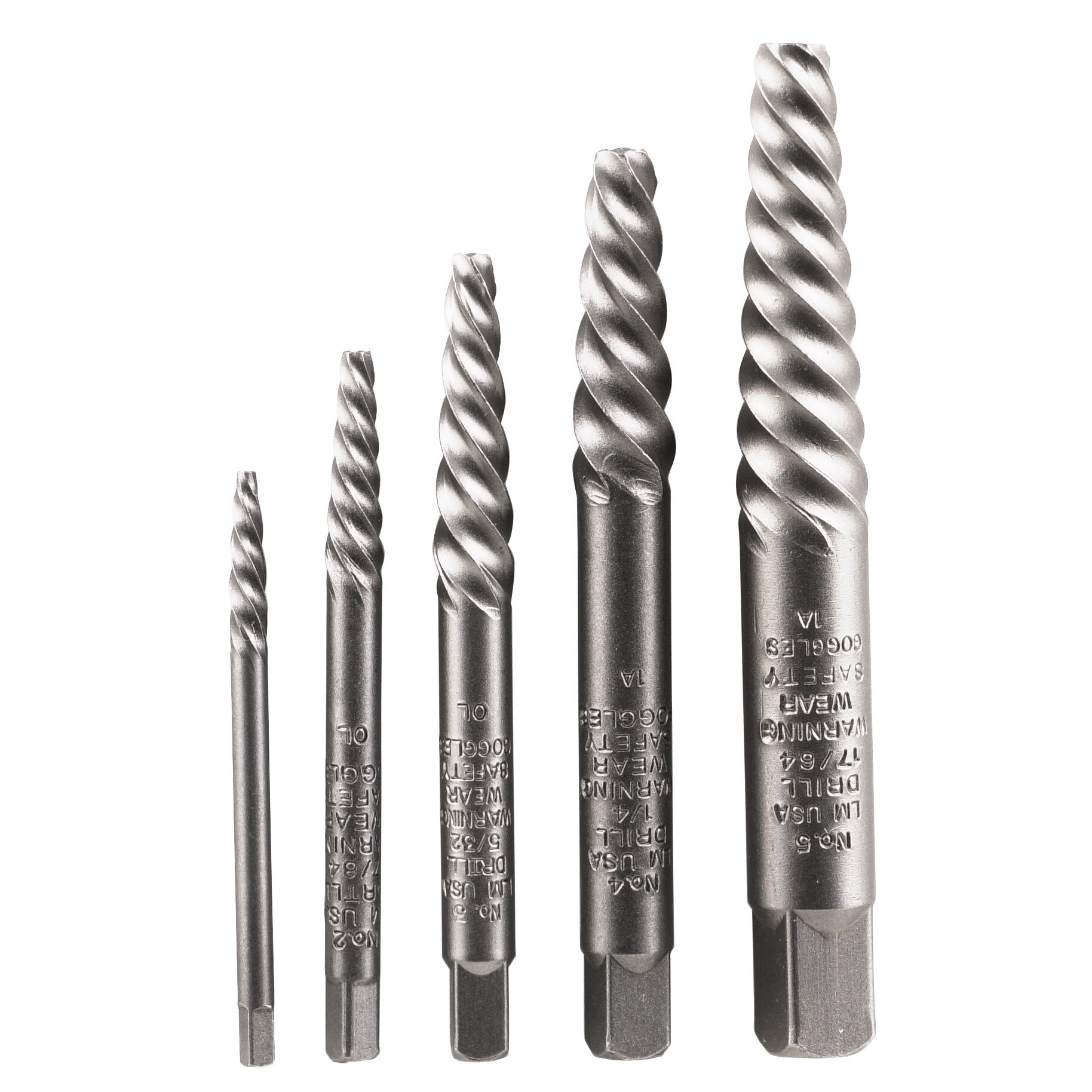 Shop Vermont American 21822 5piece Set Spiral Flute Screw Extractors